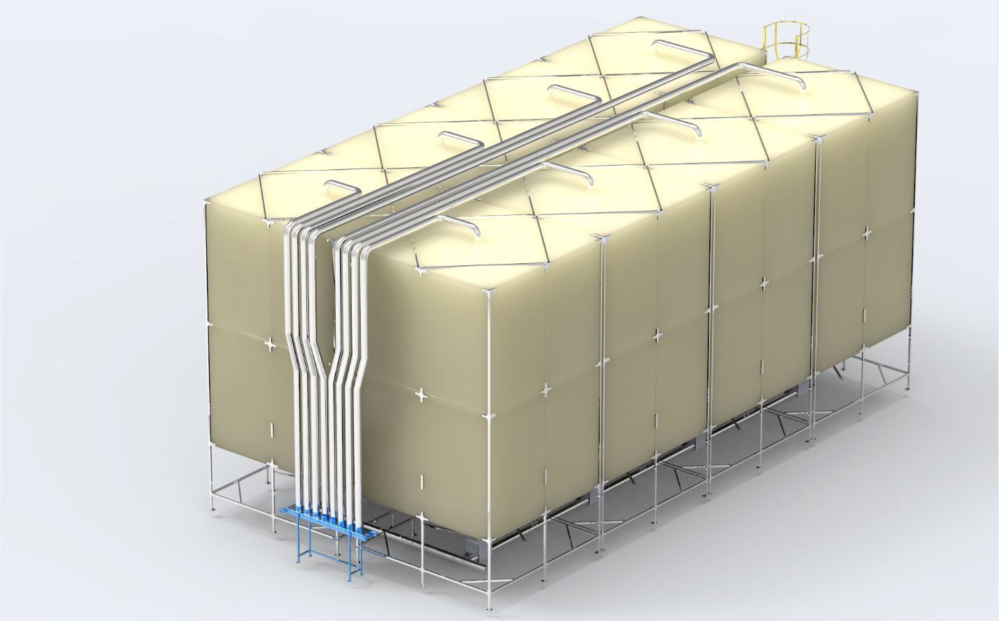 Eps aging silo system